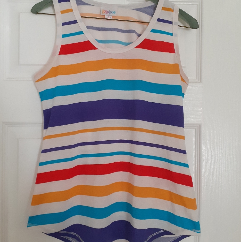 Lularoe striped tank top